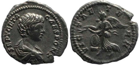 Geta AR Denarius - VICT AETERN - Rome mint